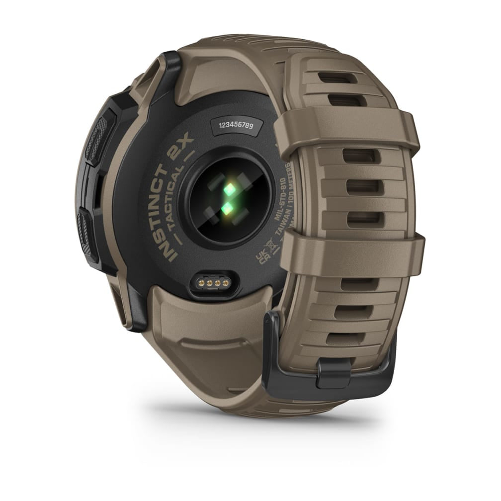 Garmin Instinct 2X Solar Tactical Edition – Smartwatch – 50 mm, 1,1", GPS, MIP, Power Glass, 100 m, Coyote Tan