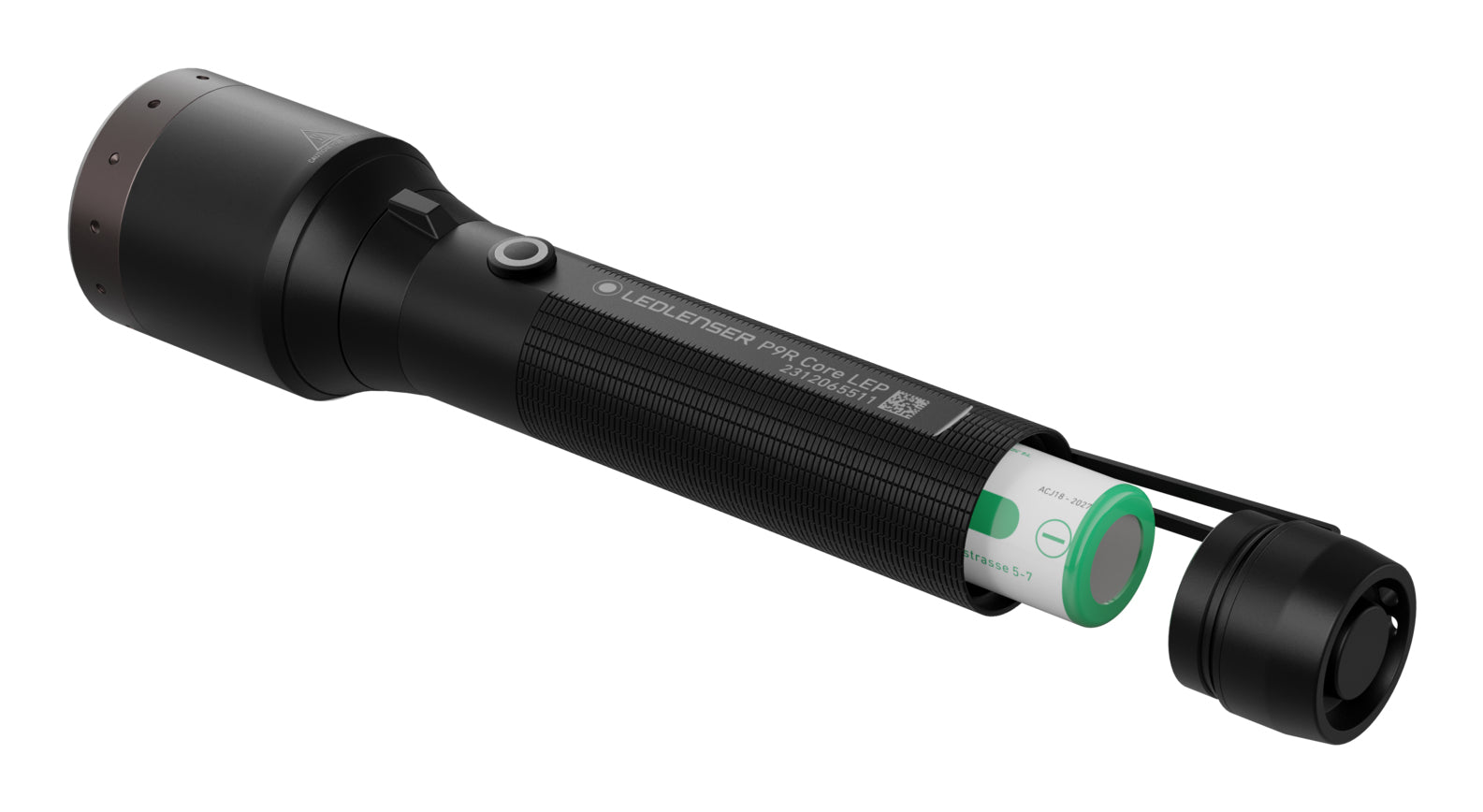 Ledlenser Taschenlampe P9R Core LEP – 1000 lm, 1300 m, IP68, Akku 4800 mAh – Schwarz