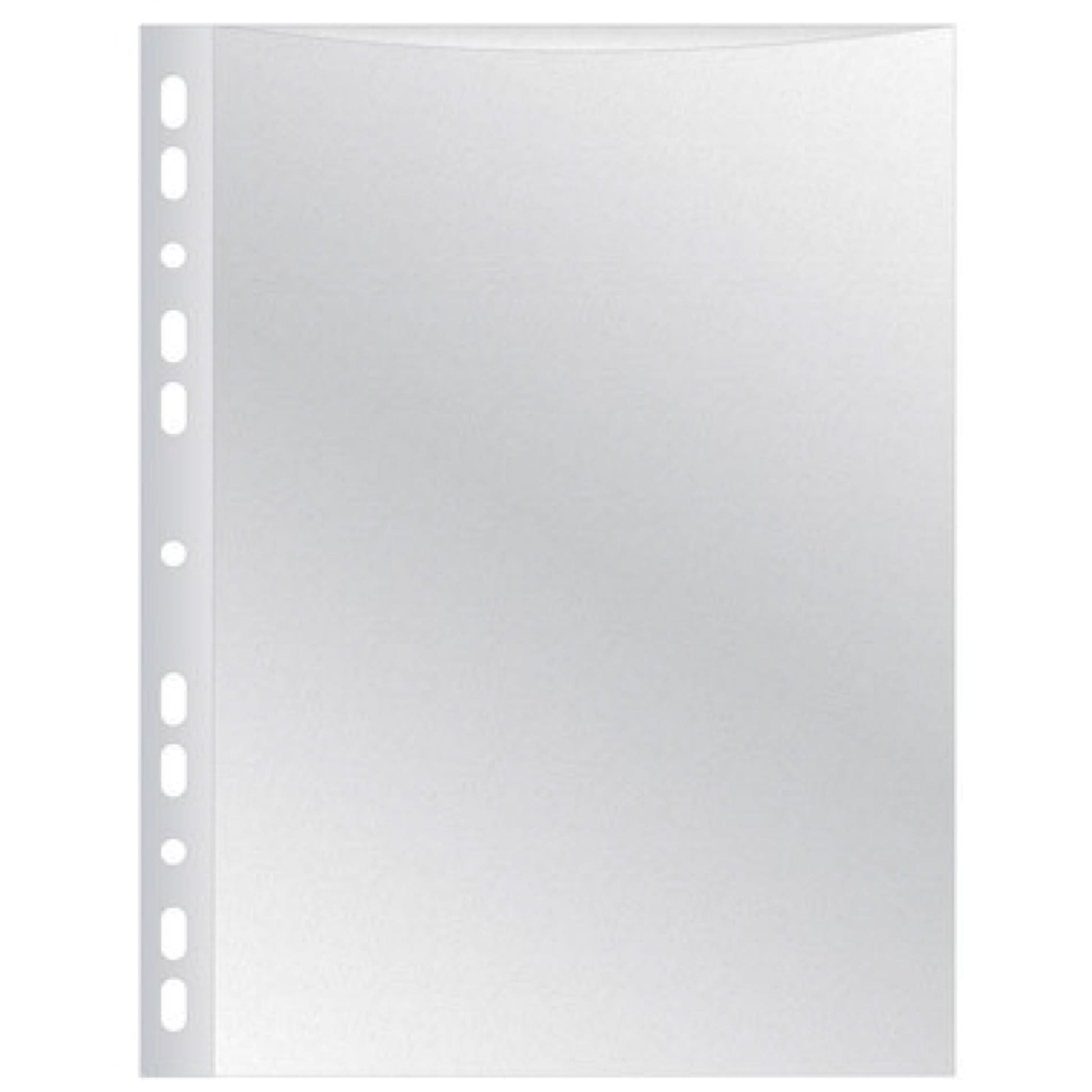 Q-CONNECT Sichtmappe A4 – transparent, Kunststoff, genarbt, blendfrei, 50 µm, 100er-Pack