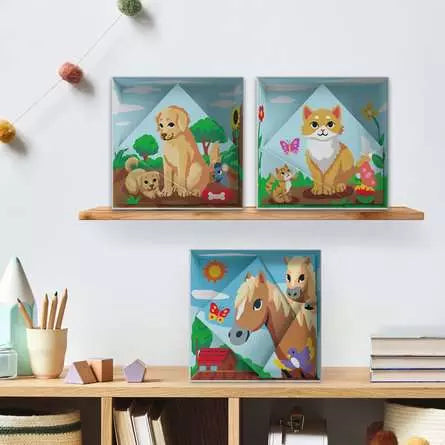 Ravensburger CreArt – Malen-nach-Zahlen-Set – Hund – 20 × 20 cm – ab 7 Jahren