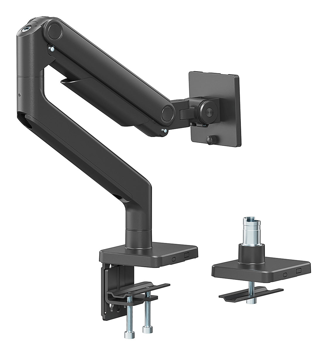 Digitus Monitorarm, Tischklemme, bis 49", VESA 75 × 75/100 × 100 mm, 20 kg, schwarz
