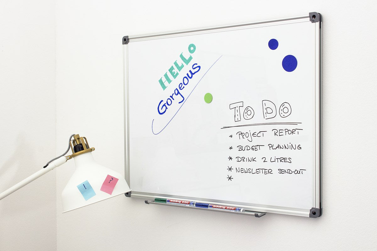 Edding Whiteboard-Marker 250 – Rundspitze 1,5-3 mm – Sortiert – 4er-Set – Trocken abwischbar