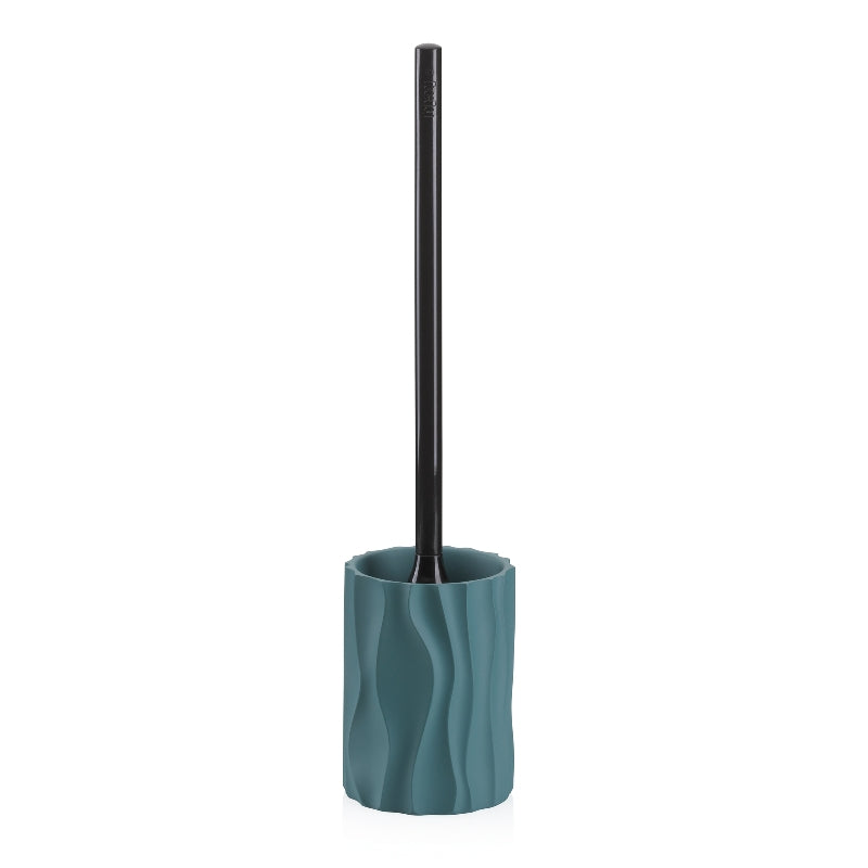 Kela Merida – WC-Bürstenset – Polyresin, Petrol, H 43 cm, Ø 10 cm