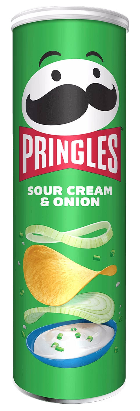Pringles Chips – Sour Cream & Onion – 185 g