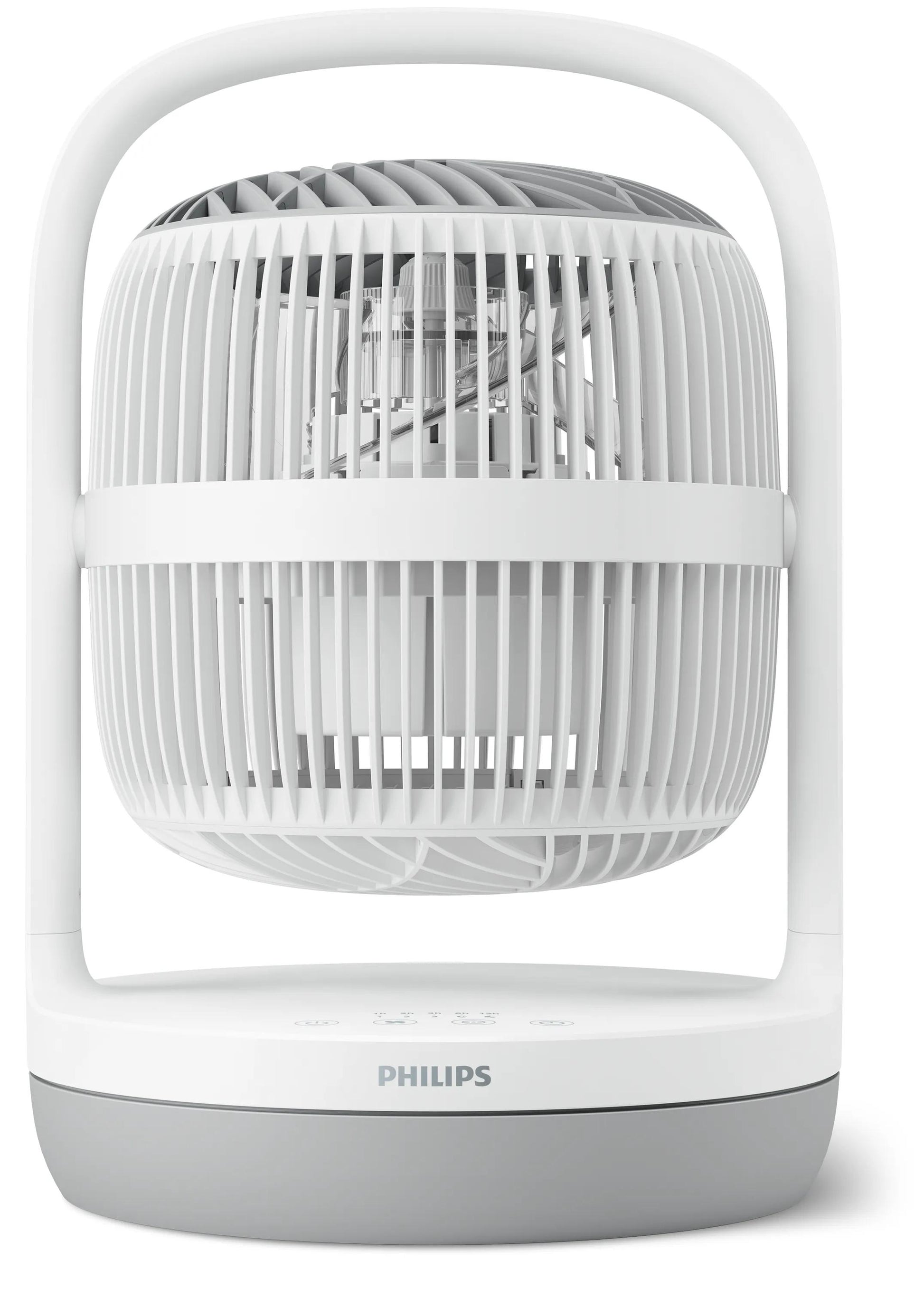 Philips Tischventilator CX2050/00 – 22 cm, 3 Stufen, oszillierend, Timer, 24 W, 40 dB(A), Grau