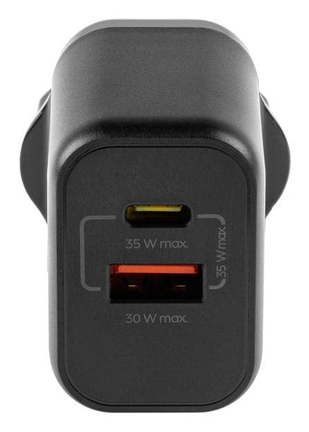 ONIT F02795 USB-Wandladegerät 35 W – USB-C×1, USB-A×1 – PD 3.0, PPS, QC 3.0, GaN – Schwarz
