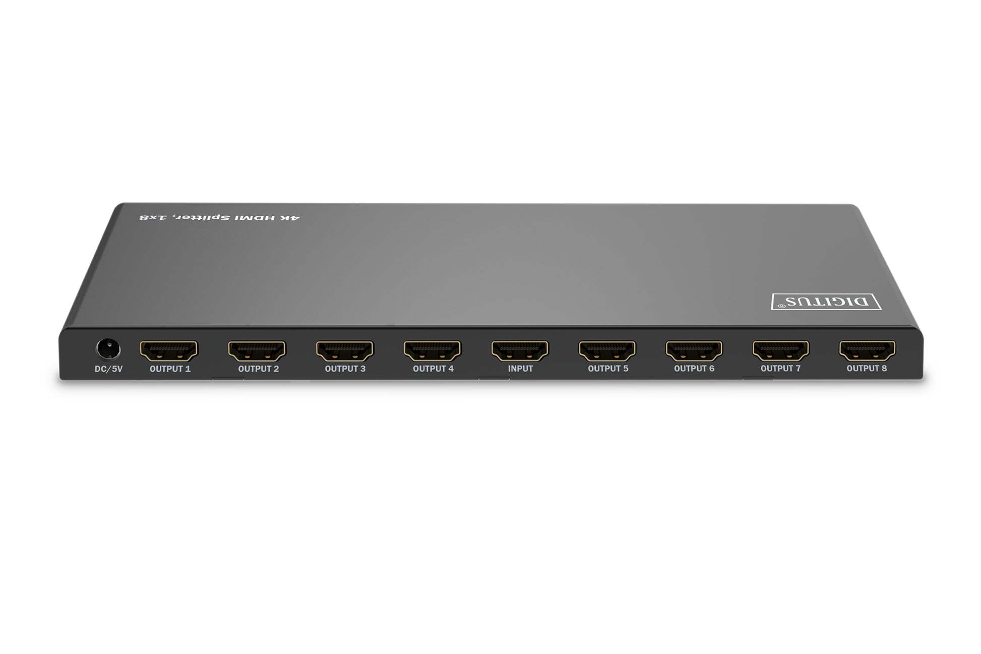Digitus HDMI-Splitter – 4K UHD, 60 Hz, HDMI 2.0, 1×8 – Schwarz