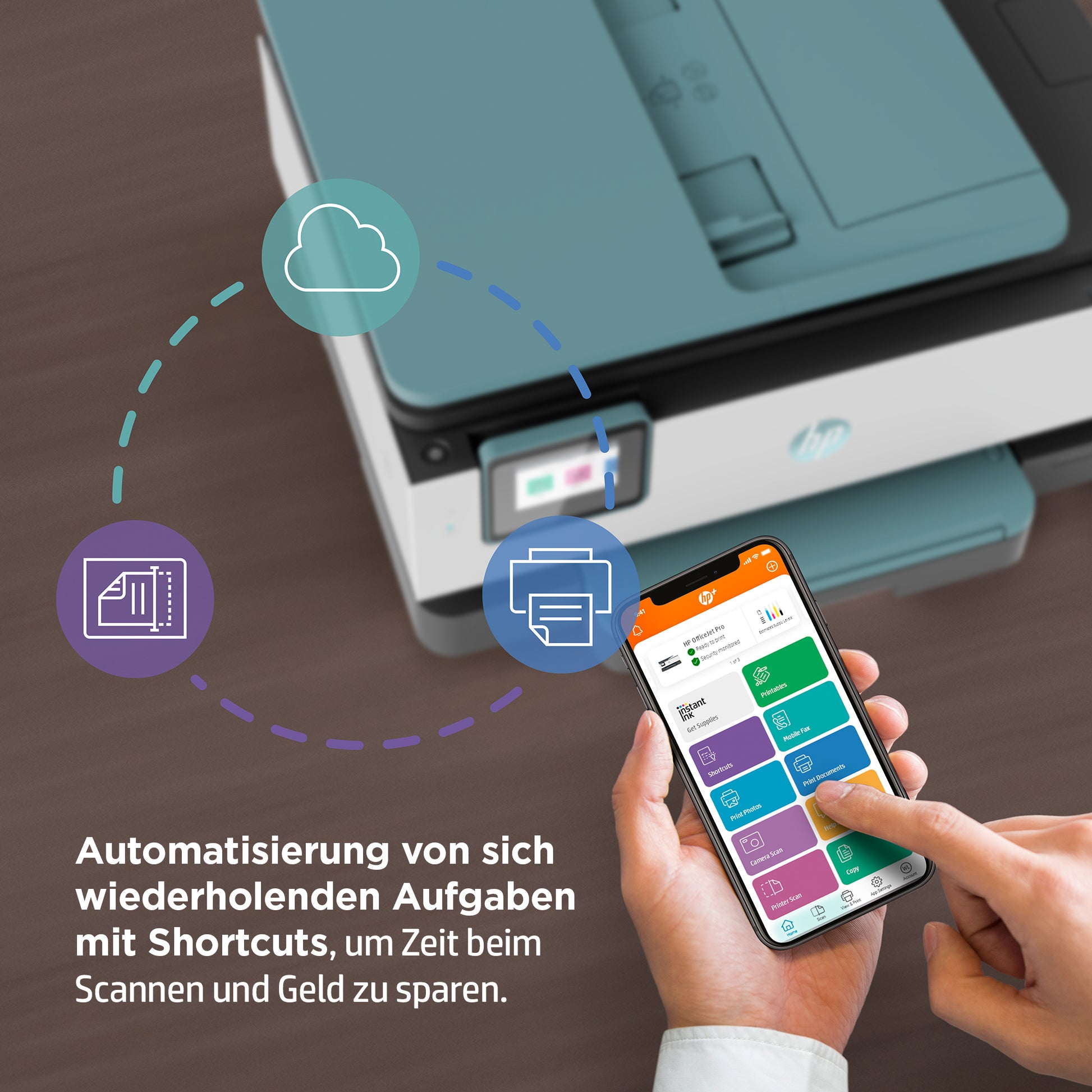 HP OFFICEJET PRO 8025E – Farbtintenstrahl-Multifunktionsdrucker, A4, 4-in-1, Duplex, ADF, WLAN/LAN, AirPrint