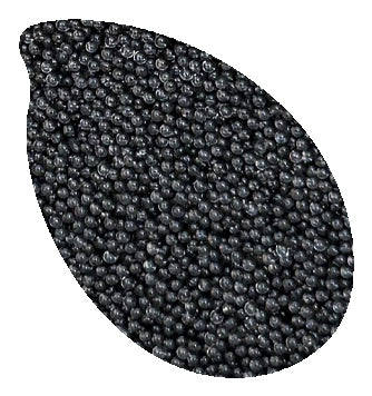 Reslin Glasperlen – schwarz – Ø 1,4 mm – 500 g