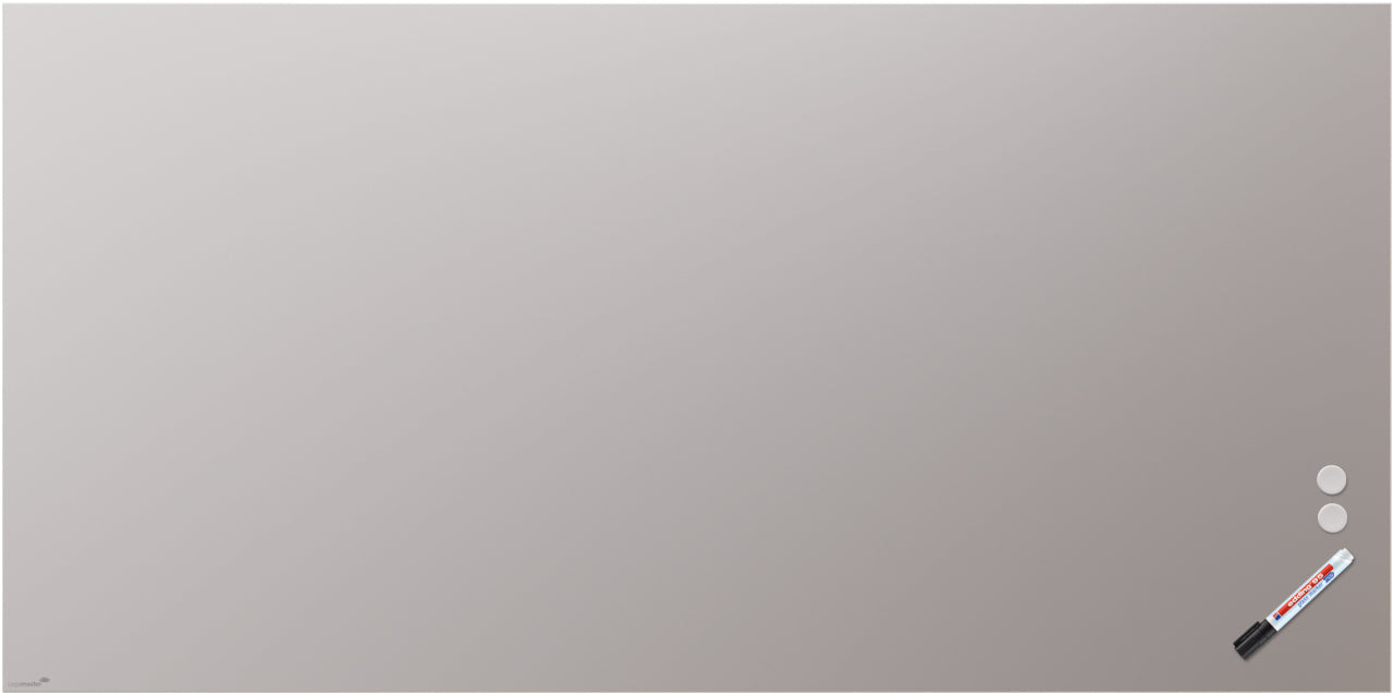 Legamaster Whiteboard – 200 × 100 cm, Glas, magnetisch, Wandmontage, inkl. 2 Magnete