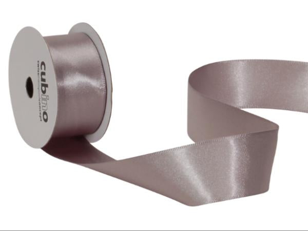 Spyk Geschenkband Satin Silber – 25 mm × 4 m