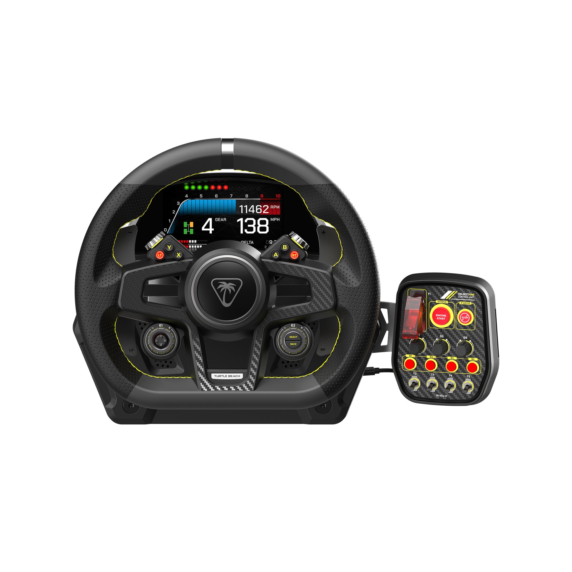 Turtle Beach VelocityOne Race – Lenkrad + Pedale – USB (kabelgebunden), Kraftrückkopplung, für Xbox & PC
