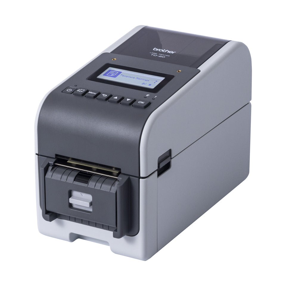 Brother Etikettendrucker, Thermodirekt, bis 50,8 mm, Akku-Option, LCD-Display, USB, LAN, 300 dpi