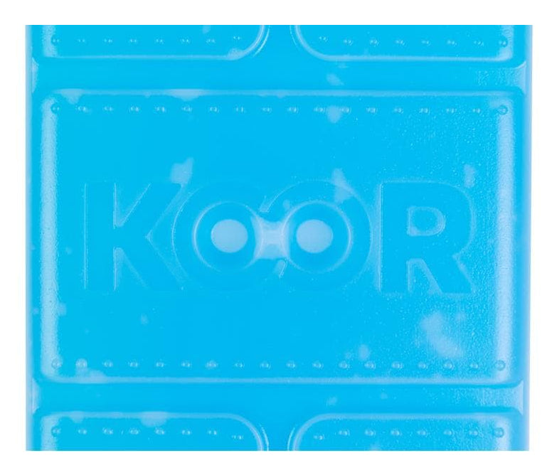 KOOR Kühlelement, 2 Stk., 9 × 25 × 2 cm, blau, spülmaschinenbeständig