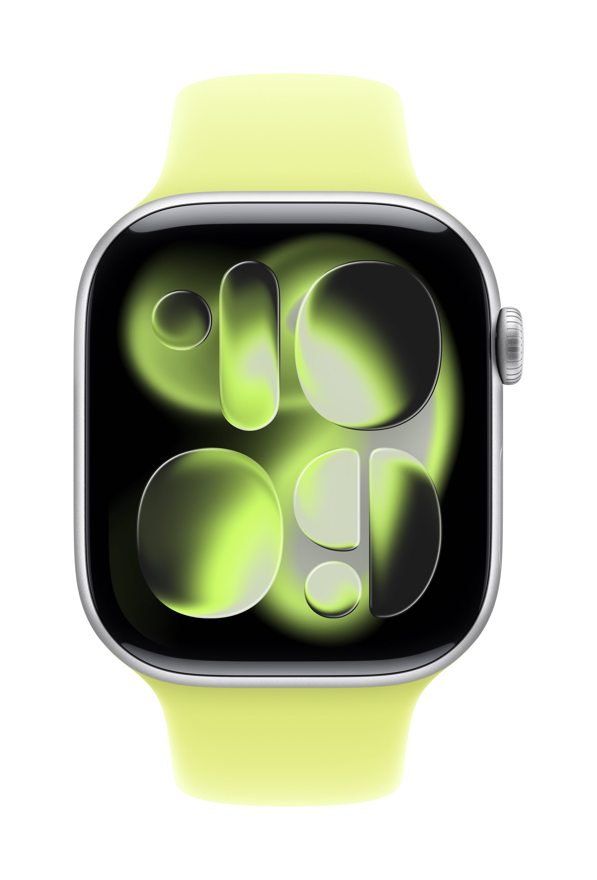 Apple Sport Band – Armband – für Apple Watch 46 mm, Neon Gelb, S/M, Polymer