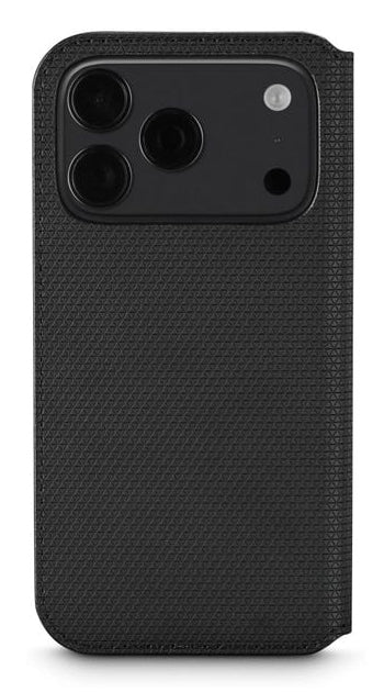 Black Rock Booklet Slim Folio – für Apple iPhone 17 Pro, PU+TPU, Schwarz, schmutzabweisend, kratzresistent