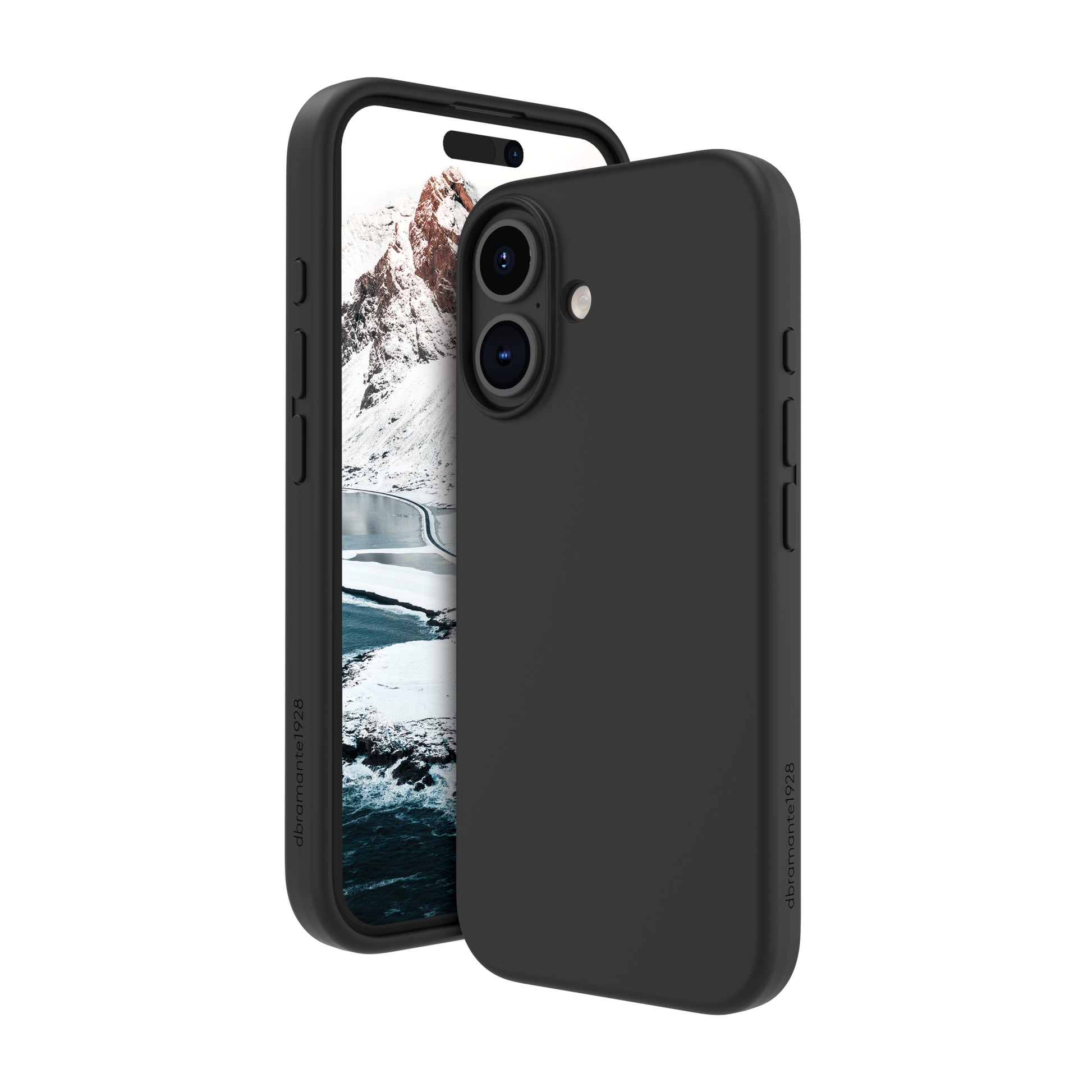 dbramante1928 Backcover – für Apple iPhone 16, Kunststoff+Silikon, Night Black