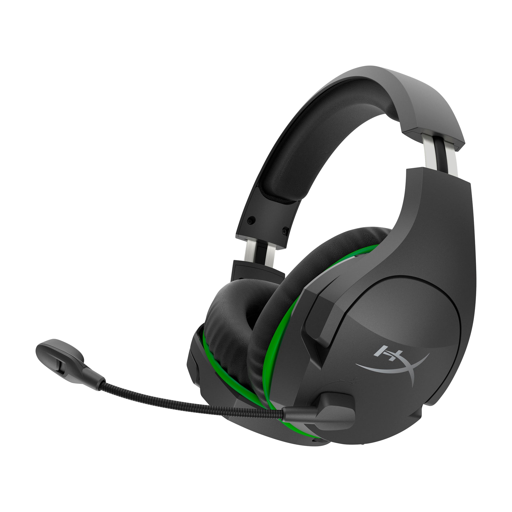 HyperX CloudX Stinger Gaming-Headset – On-Ear, Stereo, Kabel + BT, 3,5 mm Klinke, für Xbox, Schwarz/Grün