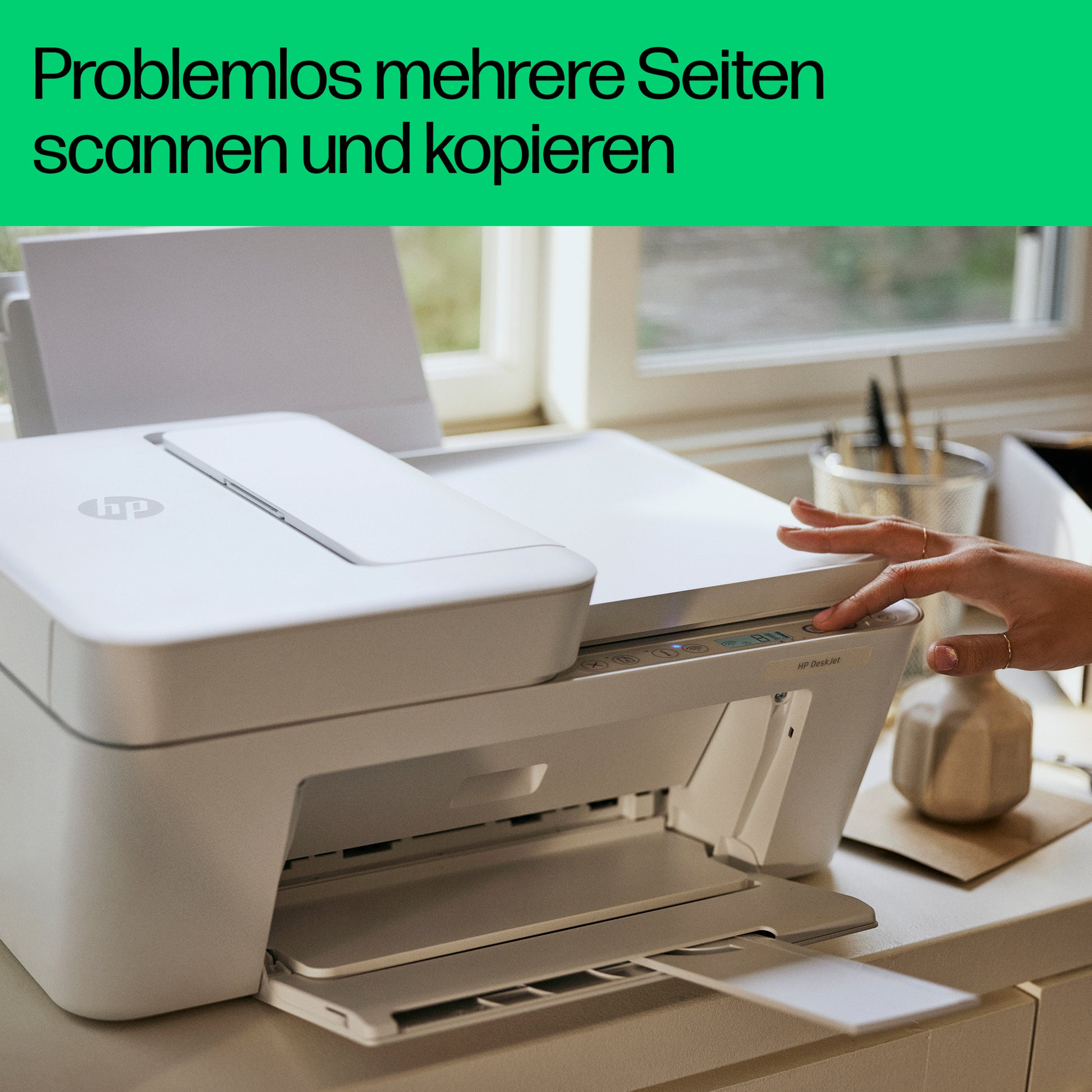 HP DeskJet 4230e – Farbiges Tintenstrahl-MFP A4, 3-in-1 – USB/WLAN – Duplex, ADF – 8,5 ppm S/W