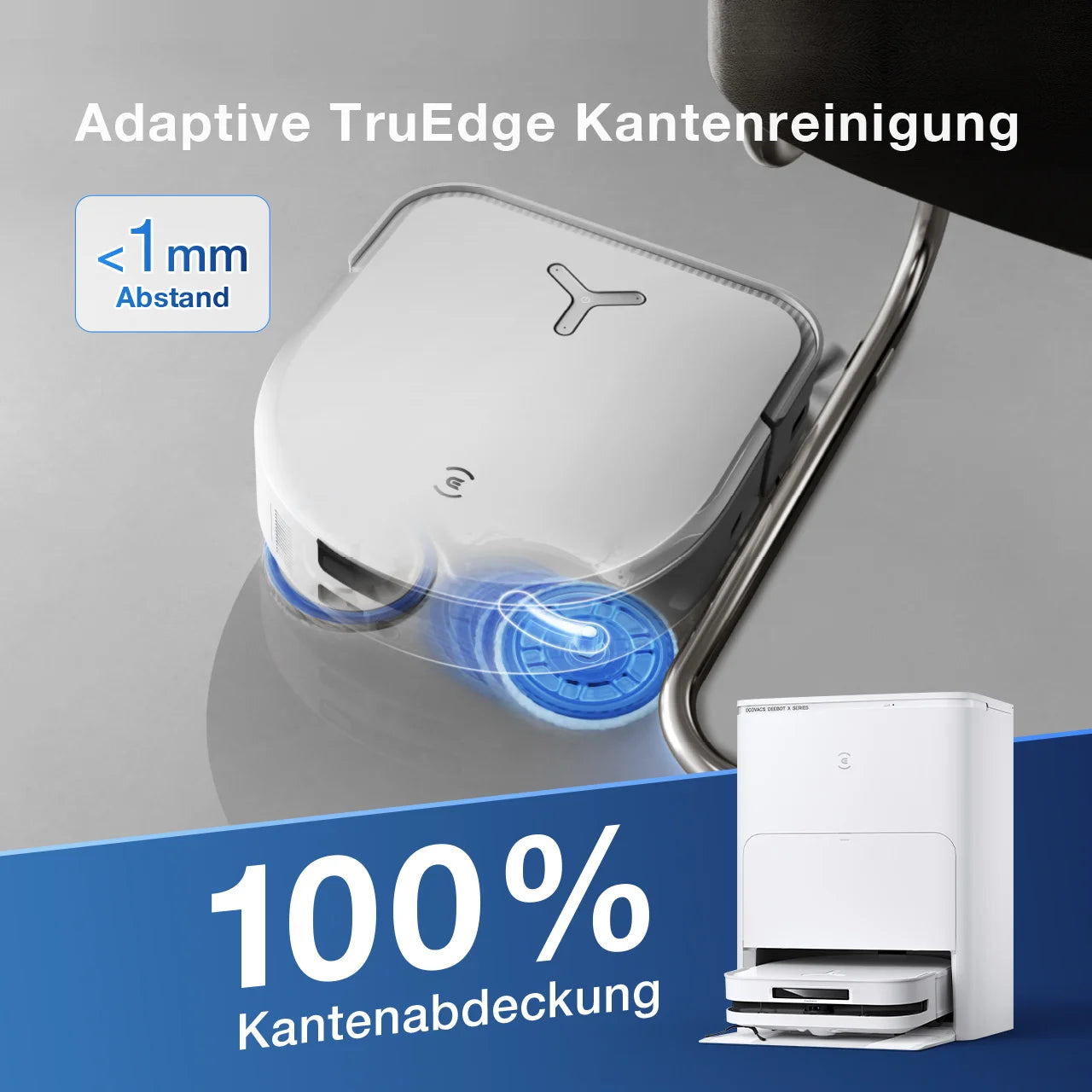 Ecovacs Roboterstaubsauger Deebot X5 OMNI – 6400 mAh, 0,3 l, Akkubetrieb, 68 dB(A)