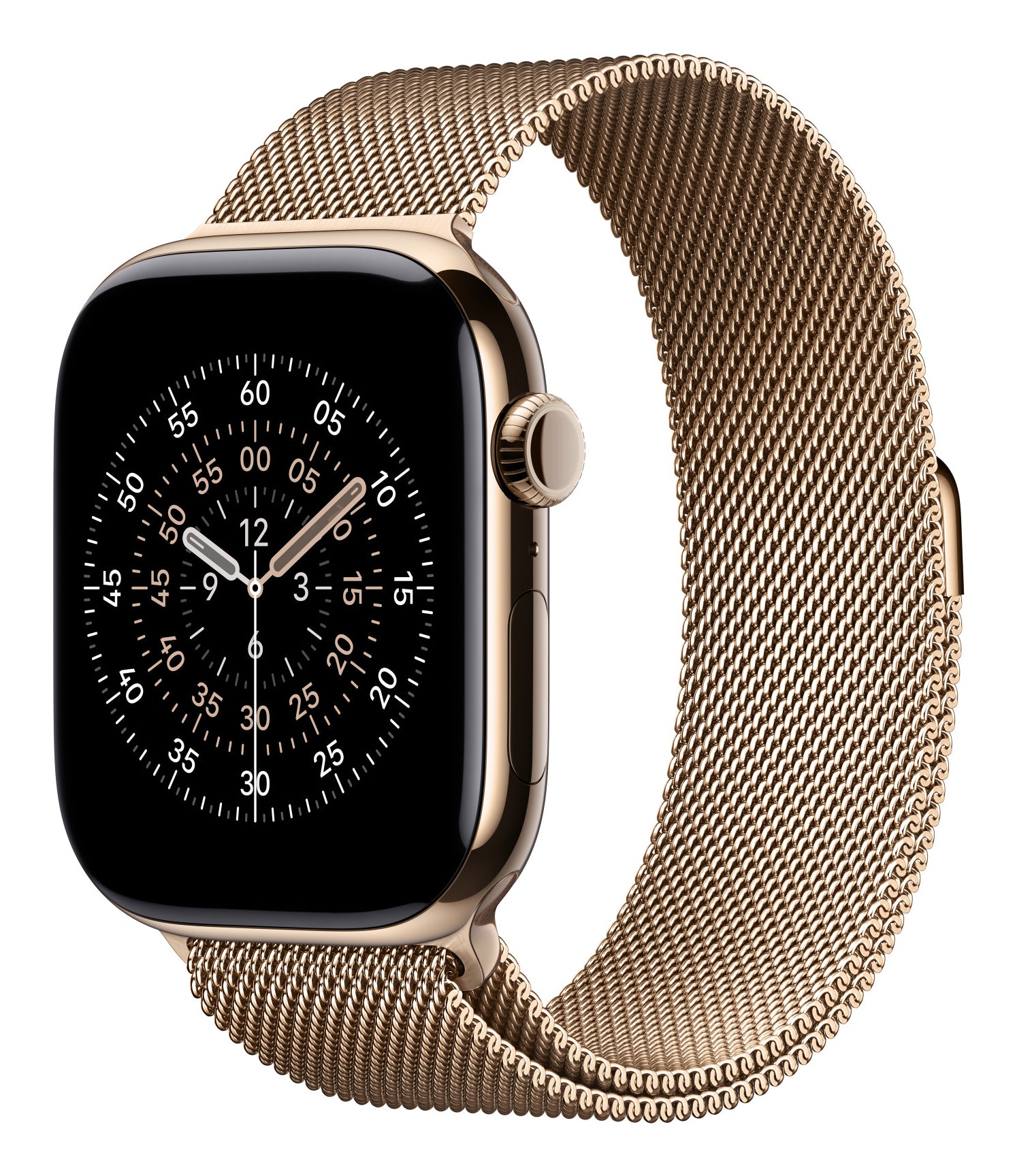 Apple Milanese Loop – Armband – für Apple Watch 46 mm, Gold, S/M