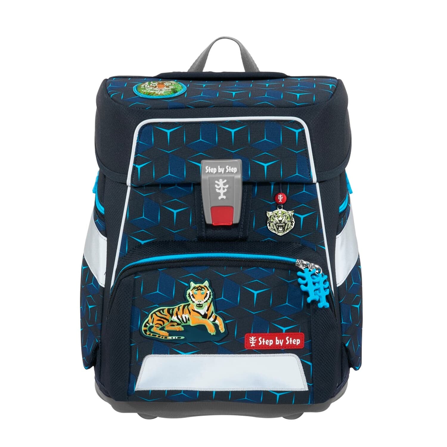 Step by Step Schulrucksack-Set – 5-teilig – Tiger Night Kimba – Recycelte Materialien