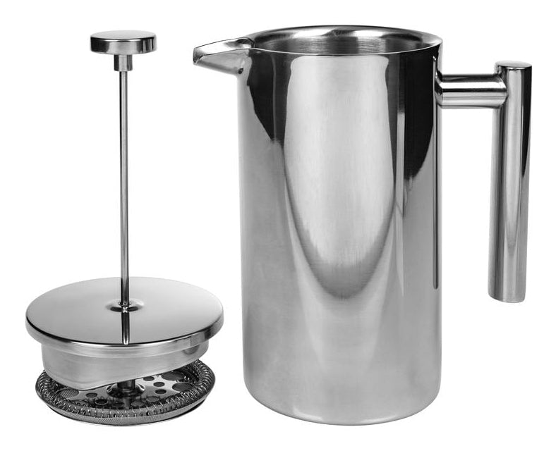 Furber. Furber French Press / Kaffeebereiter – 1 l, 8 Tassen, Edelstahl, 18,5 × 21,5 × 10,5 cm