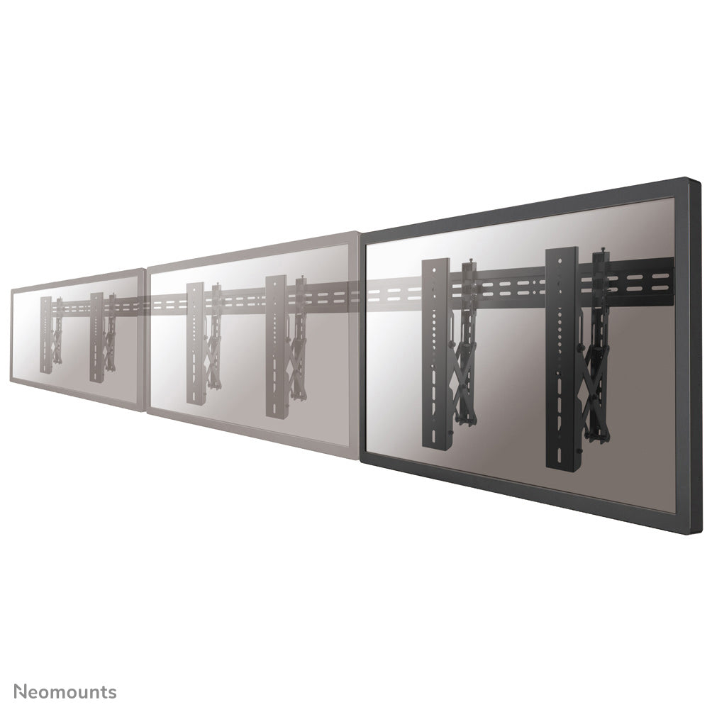 Neomounts LED-VW1000BLACK – Wandhalterung, ausziehbar, für 40–75″, VESA 200×200–600×400, bis 50 kg, schwarz