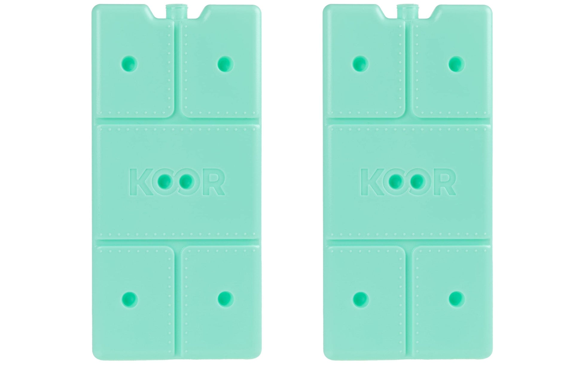 KOOR Kühlelement Arctico L – lebensmittelecht, 525 g, 120×20×250 mm – Mint – 2 Stk.