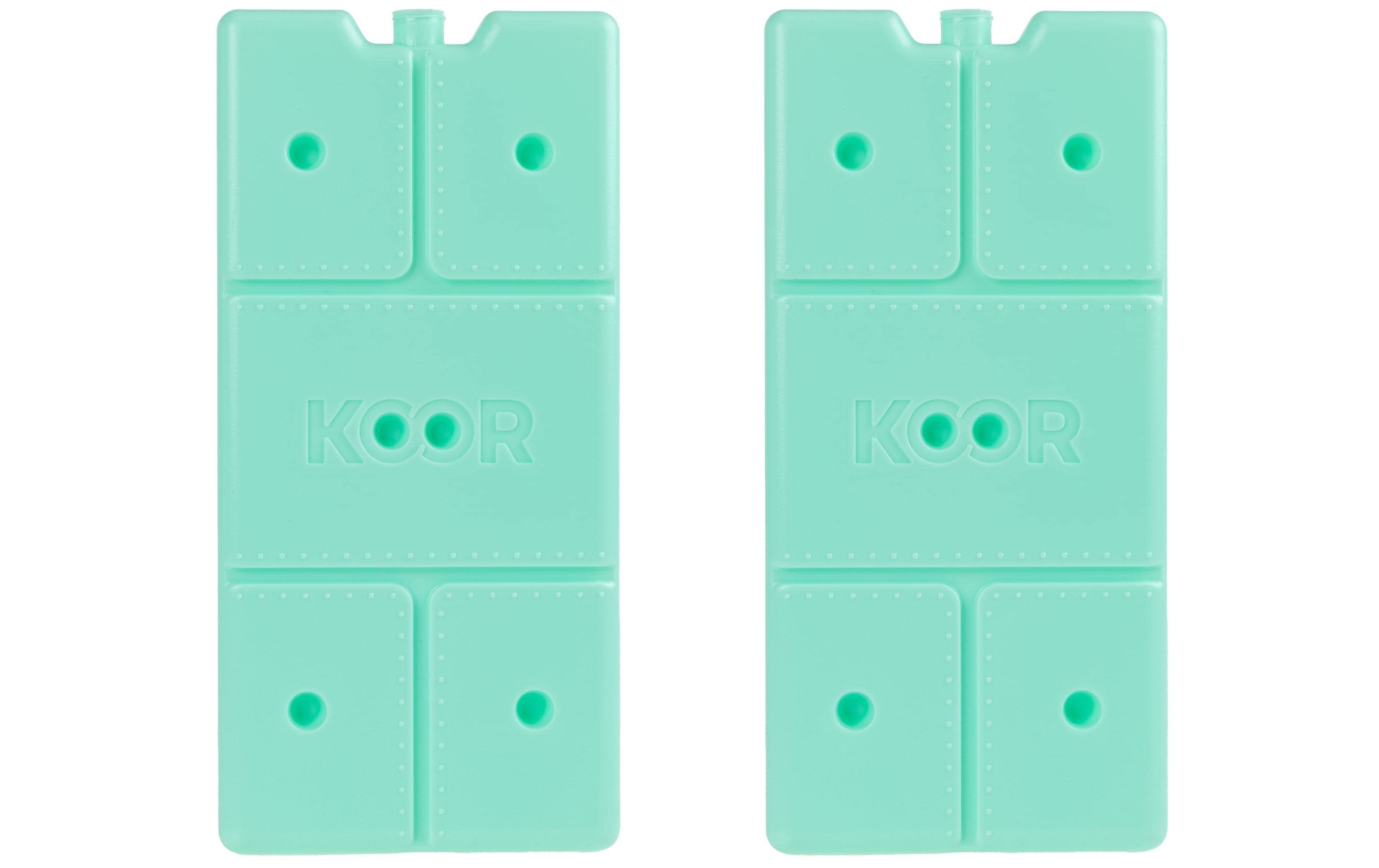 KOOR Kühlelement Arctico L – lebensmittelecht, 525 g, 120×20×250 mm – Mint – 2 Stk.