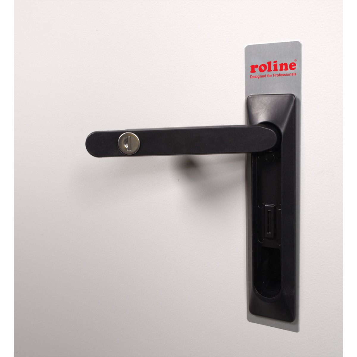 ROLINE Pro – 19" Wandverteiler 12U, IP55, abschliessbar, 600 × 600 × 713 mm, lichtgrau, Stahl