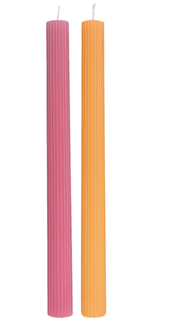 Villeroy & Boch Stabkerze – Ø 2 × 25 cm – rosa, 2-teilig