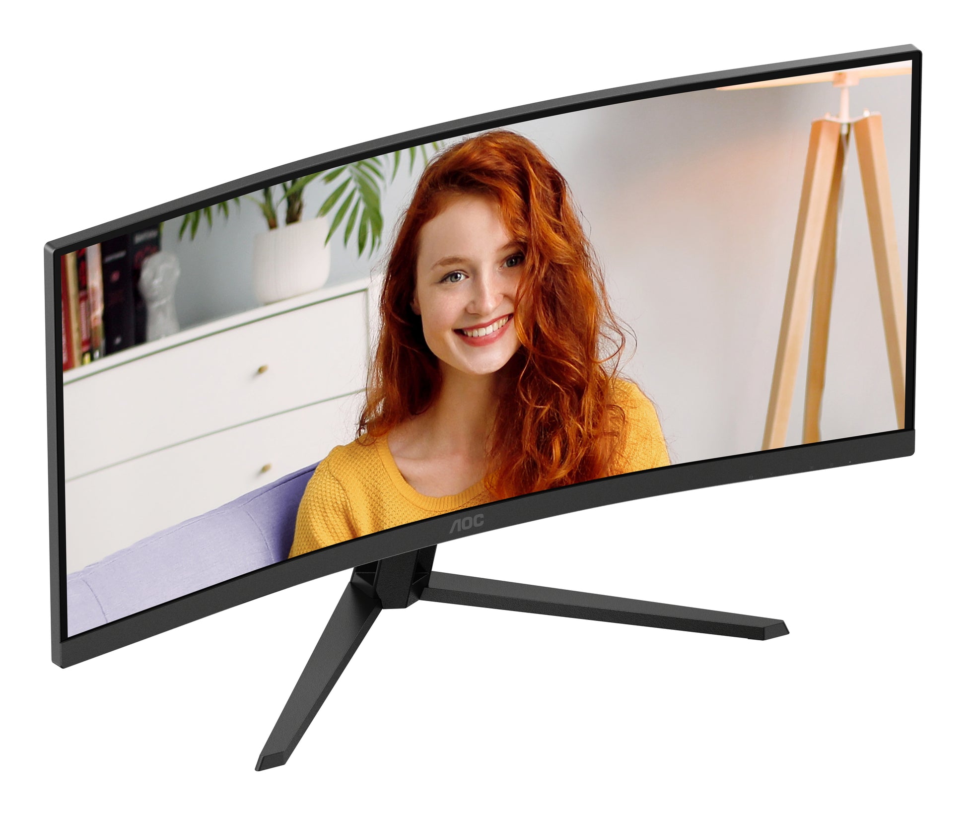 AOC CU34B3E – 34" Gebogener 1500R, 3440 × 1440 (UWQHD), VA, 120 Hz, HDR10