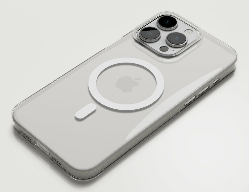 Nudient Thin Case Backcover – für Apple iPhone 15 Pro Max, MagSafe, Recycelbarer Kunststoff, Transparent