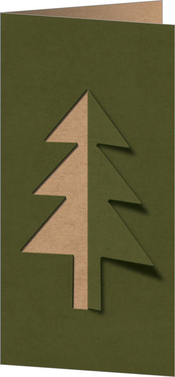 Sigel Weihnachtsgrusskarte (Ausgeschnitten) – 220 × 110 mm – mit Umschlägen, für Inkjet/Laser/Kopierer, 10er Pack