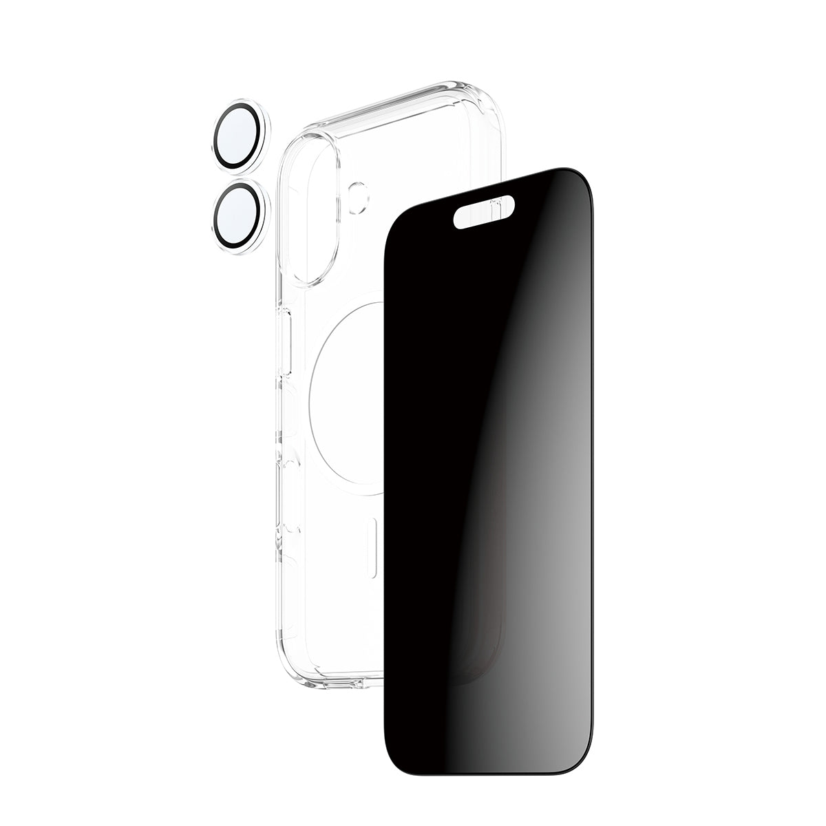 PanzerGlass Bildschirmschutzfolie CARE – für Apple iPhone 17 – Transparent – Privatsphäre-Filter