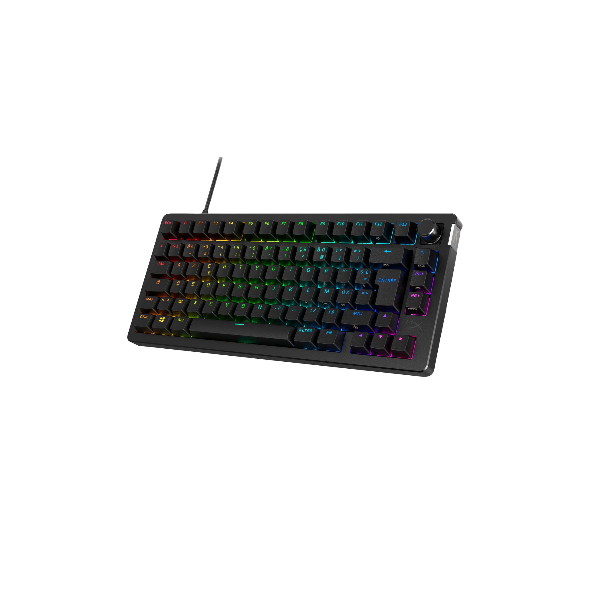 HyperX Alloy Rise 75 – Tastatur, kabelgebunden (USB-A), CH-Layout (DE-CH), 75%, mechanisch (HyperX Linear)