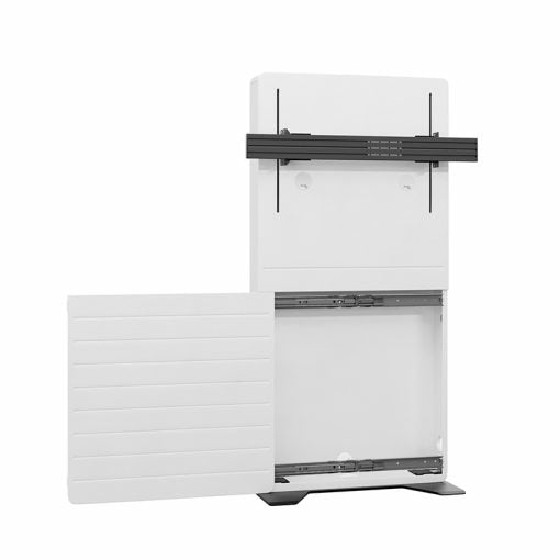 Hagor Bodenständer – bis 55" – Motorisiert, Höhenverstellbar, für Cisco Webex Board Pro 55" – Schwarz/Weiss