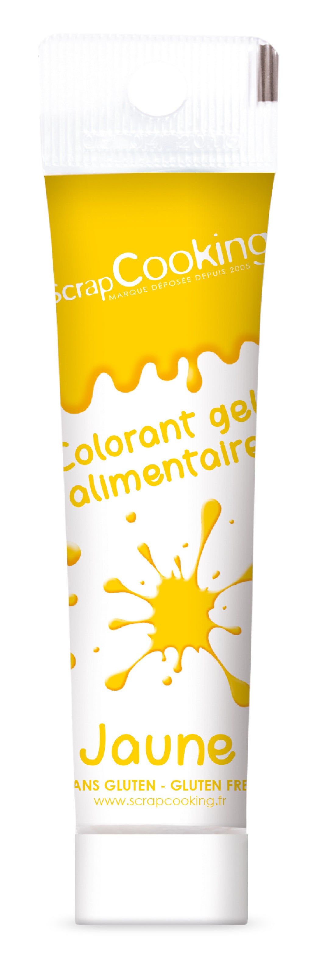 ScrapCooking Lebensmittelfarbe Gel Gelb – glutenfrei – 20 g