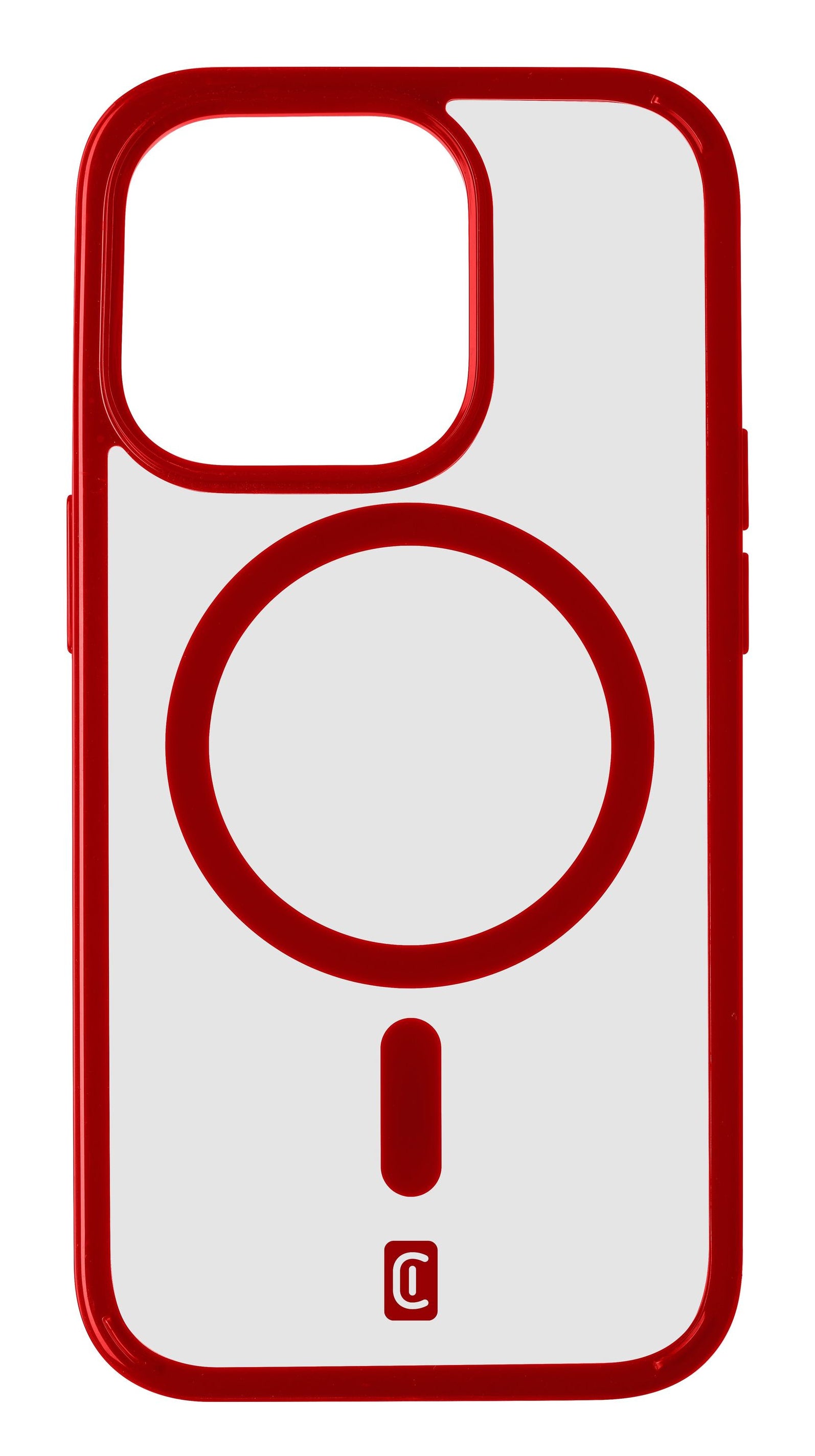 Cellularline Backcover – für Apple iPhone 15 Pro – MagSafe, Kunststoff, Rot
