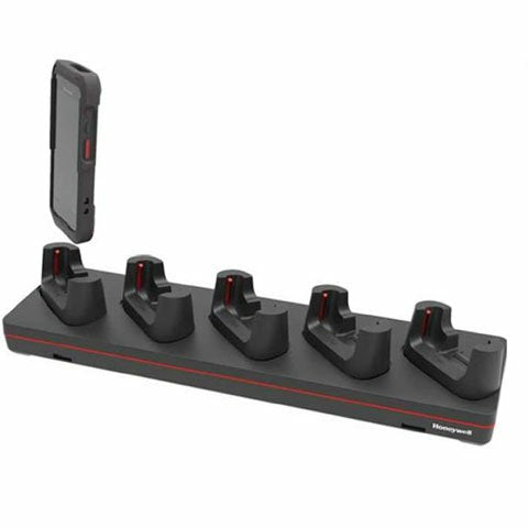 Honeywell CT45 Booted Mehrfach-Ladestation – Slots ×5 – für CT45/CT40/CT45XP u. a. – Schwarz