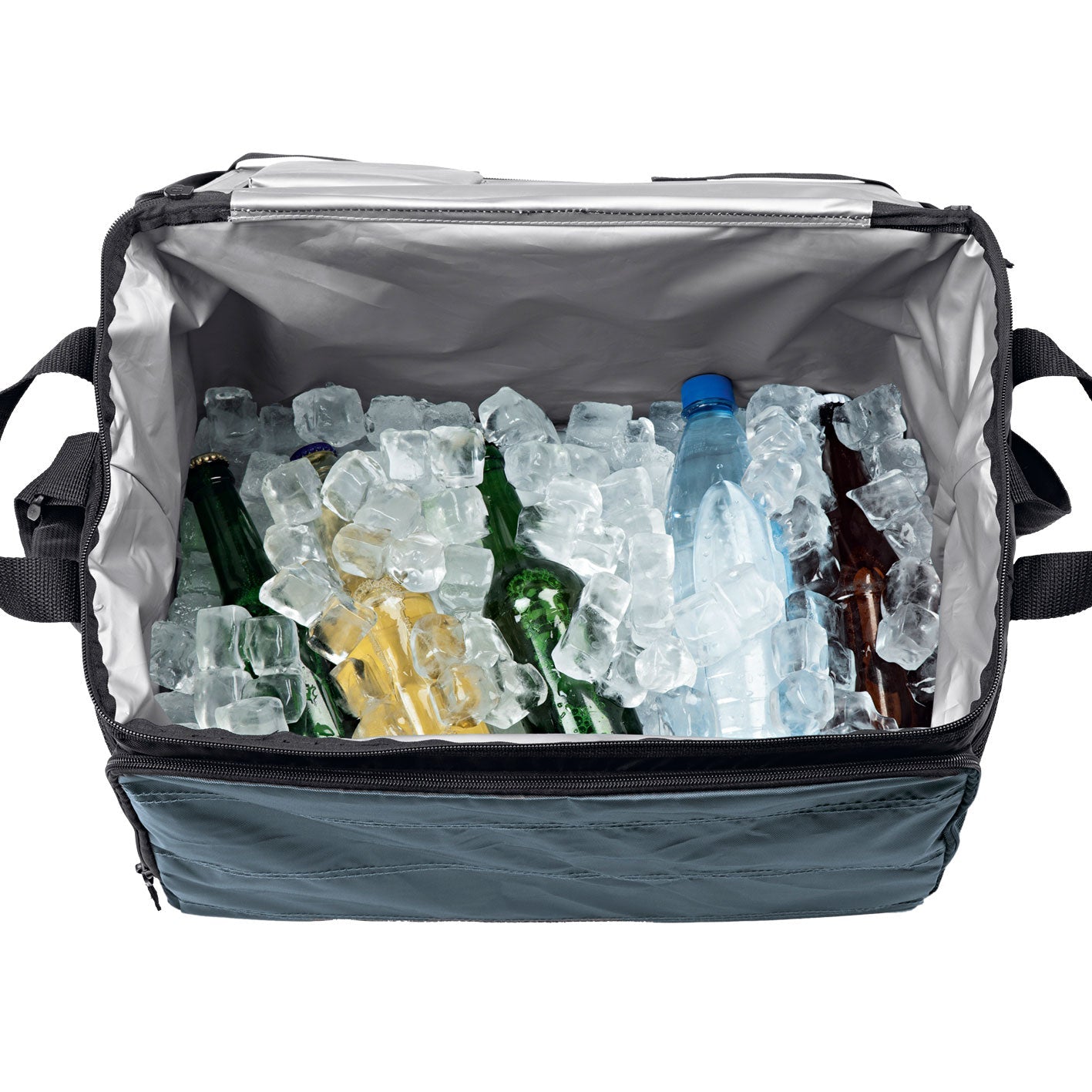 EASYmaxx Stofftasche Polyester, Schwarz/Grau, 445×310×280 mm, Schultergurt