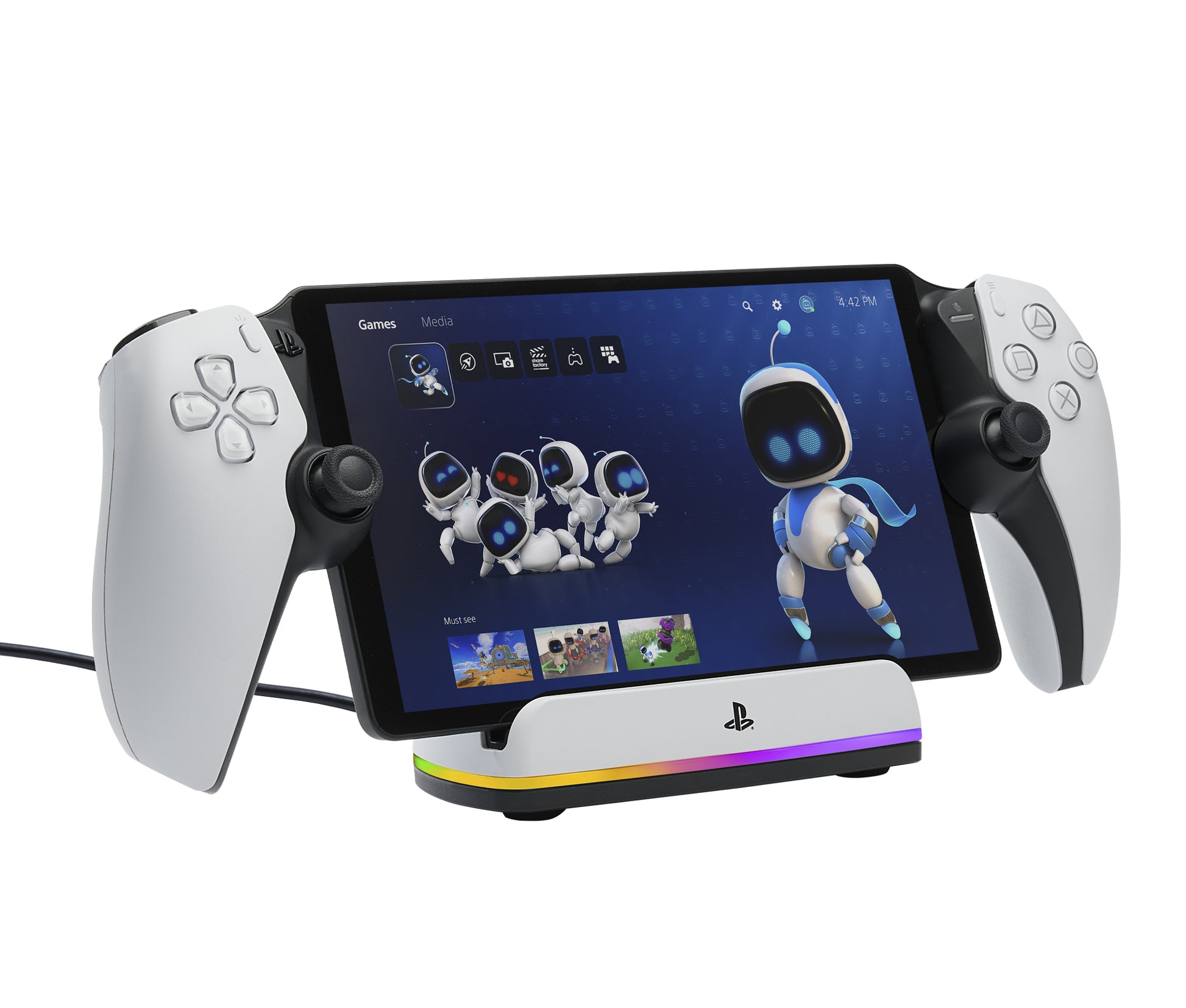 PowerA PSPW0358-01 Ladestation PS Portal – USB-C-Kabel 1,5 m, magnetischer Adapter – für PlayStation Portal