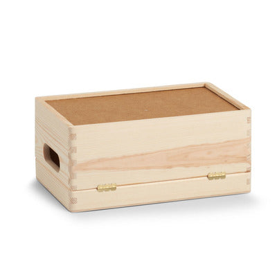 Zeller Present Aufbewahrungsbox (mit Deckel) – Holz – Natur – mit Griff – 300 × 140 × 200 mm