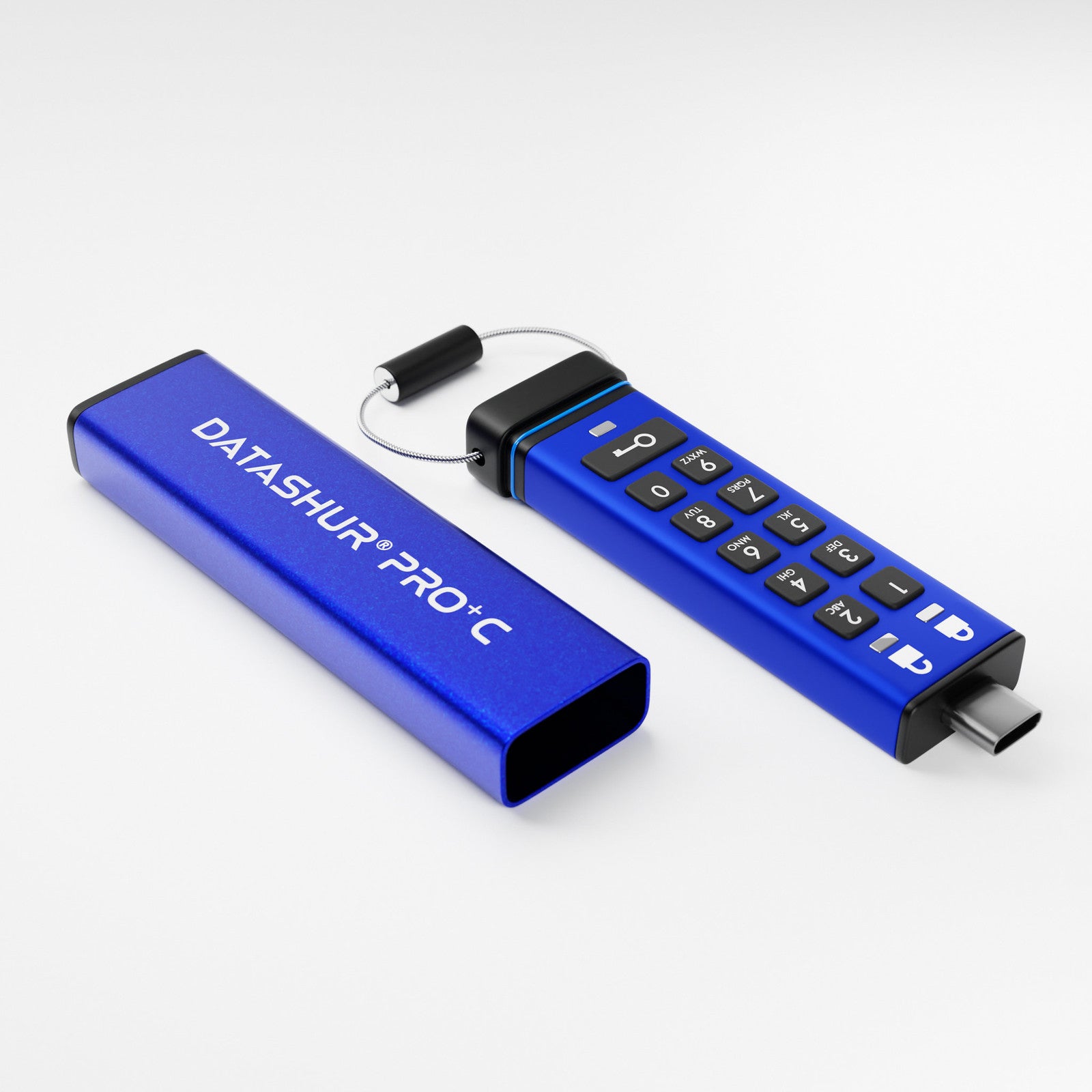 iStorage datAshur Pro+C – 512 GB USB-C Verschlüsseltes Laufwerk, AES-XTS 256 HW, FIPS 140-3 L3, IP68