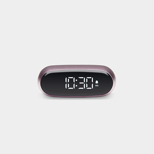 LEXON Digitalwecker – Schlummerfunktion, USB, 6,5 × 4,5 × 2,5 cm, Rosa