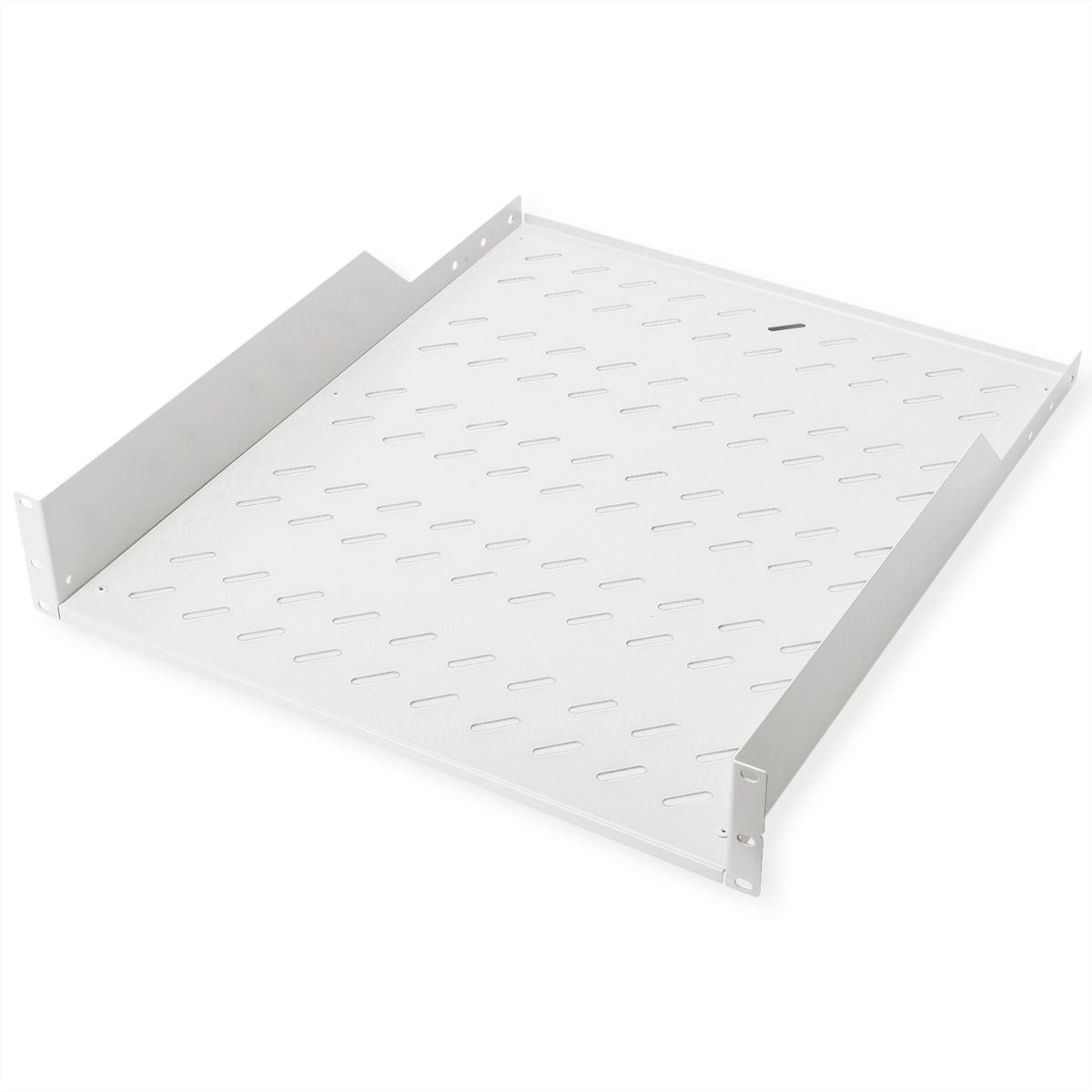 ROLINE Rack-Regalboden 19", 550 T – 2U – 482 × 549 × 88 mm – 25 kg – für 19" Racks und Serverschränke – Grau