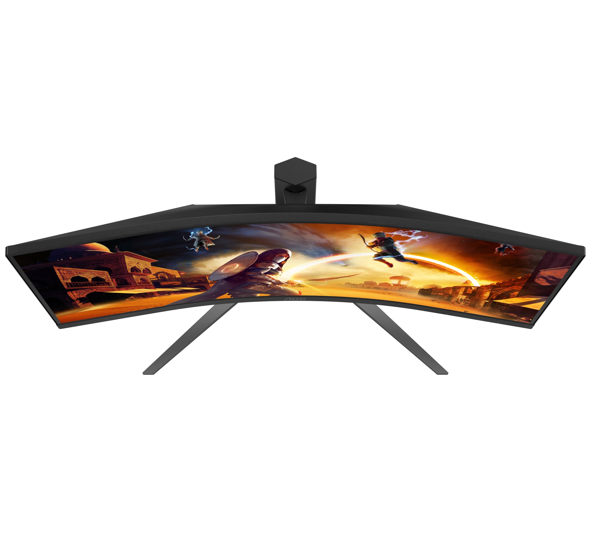 AOC CU34G4 – Monitor, 34", 3440 × 1440 (UWQHD), VA, 180 Hz, Gebogen, Adaptive Sync, Rot