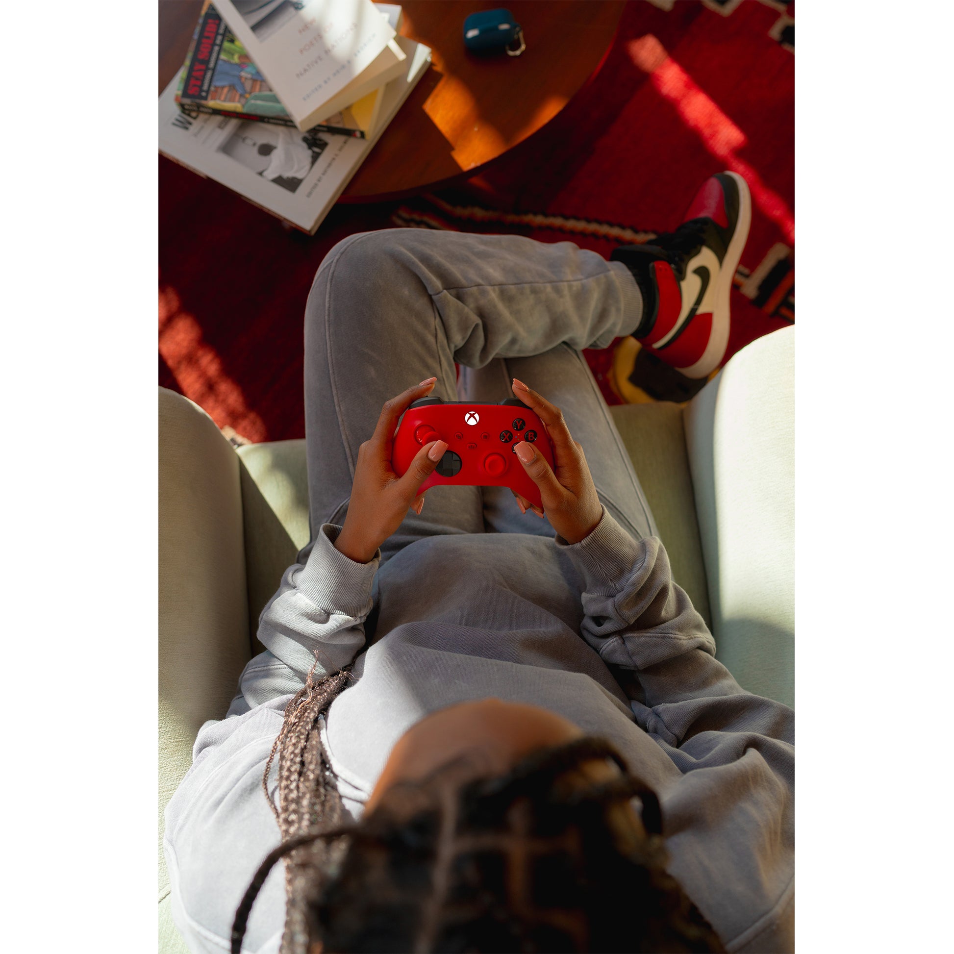 Microsoft Pulse Red – Gamepad – Kabellos (Bluetooth/2,4 GHz), Rot