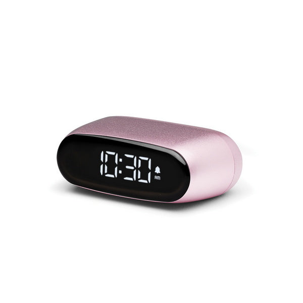 LEXON Digitalwecker – Schlummerfunktion, USB, 6,5 × 4,5 × 2,5 cm, Rosa